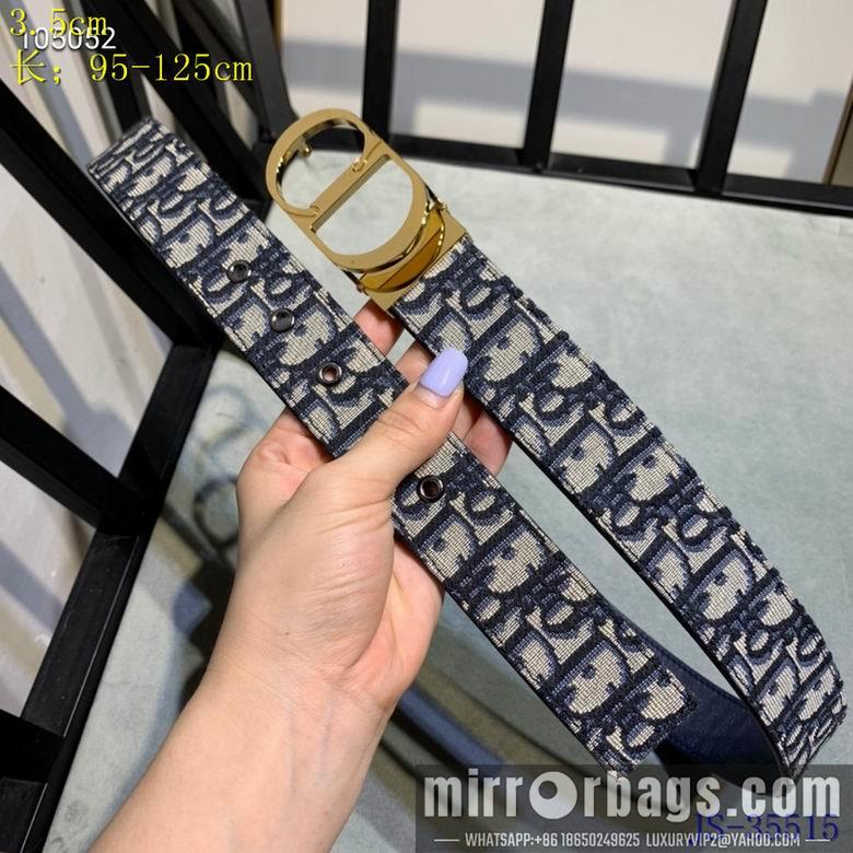 Replica Dior Belt 35mm 95-125cm 8L