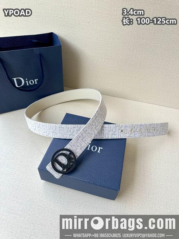 Replica Dior belt 34mmX100-125cm 8L08
