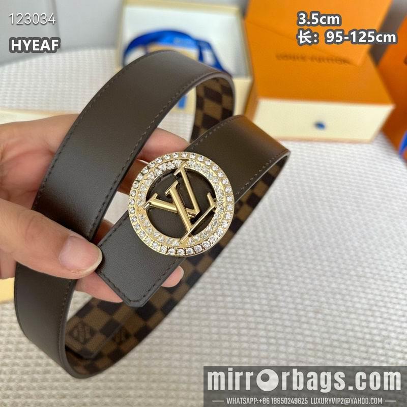 Replica LV belt 35mmX95-125cm 8L18