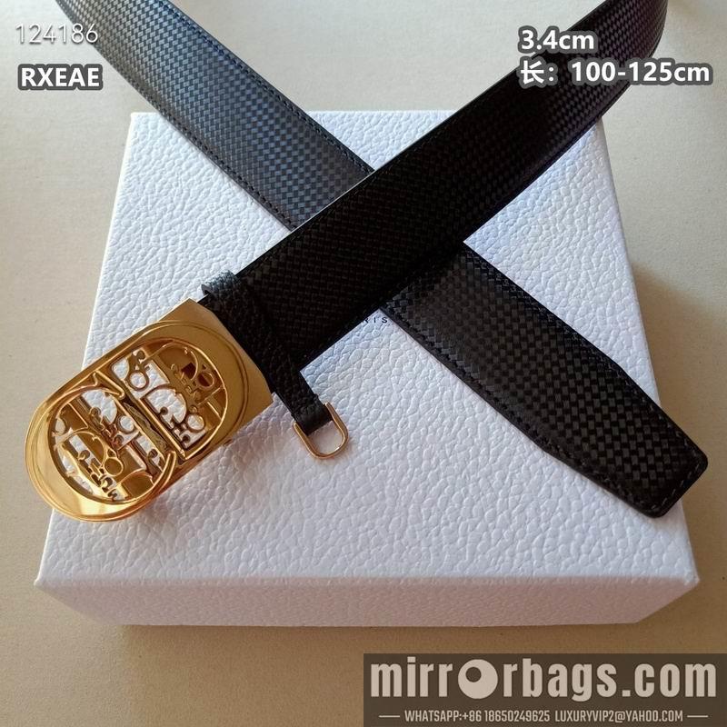 Replica Dior belt 34mmX100-125cm 8L02