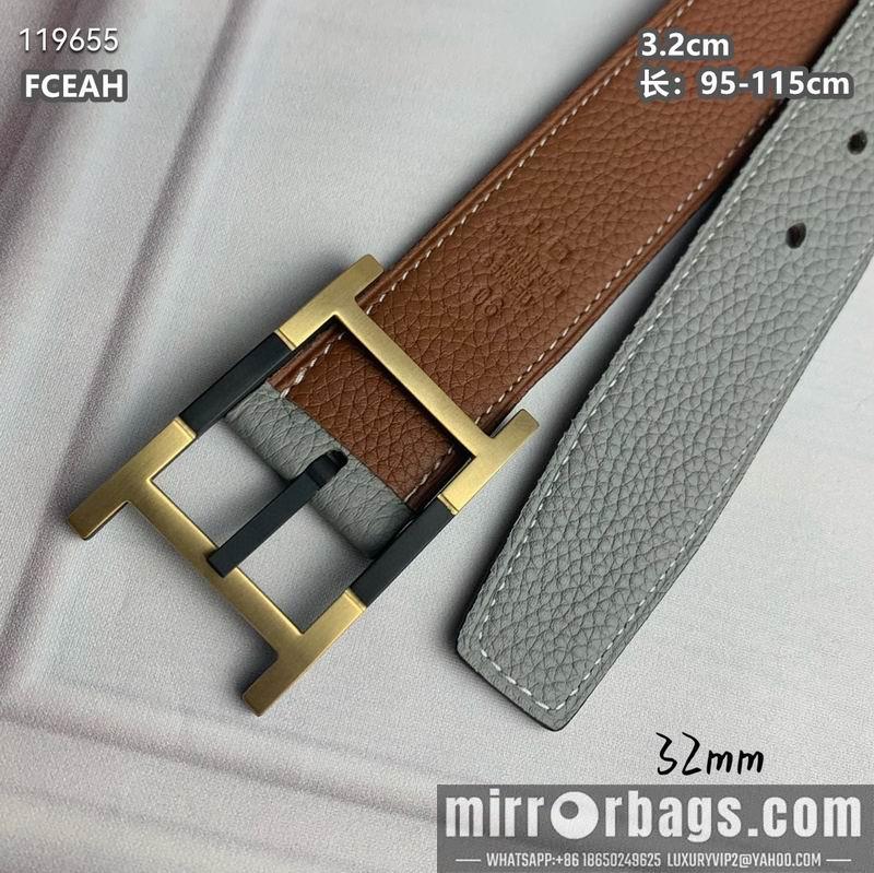 Replica Hermes belt 32mmX95-125cm 8L040803