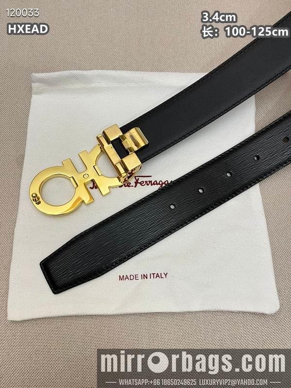 Replica Ferragamo belt 34mmX100-125cm 8L03