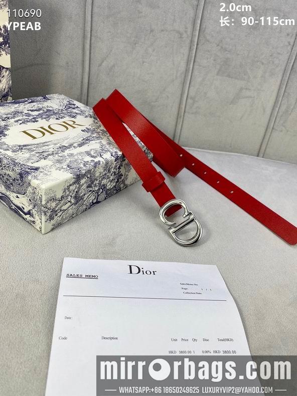Replica Dior Belt 20mmX90-115cm 8L04