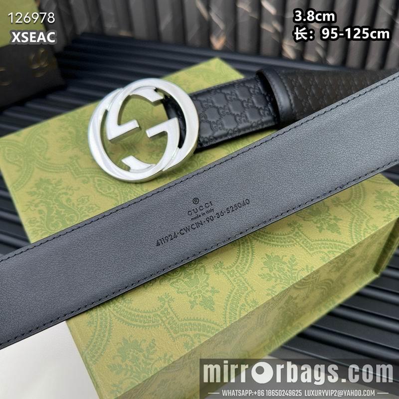 Replica Gucci belt 38mmX95-125cm 8L40