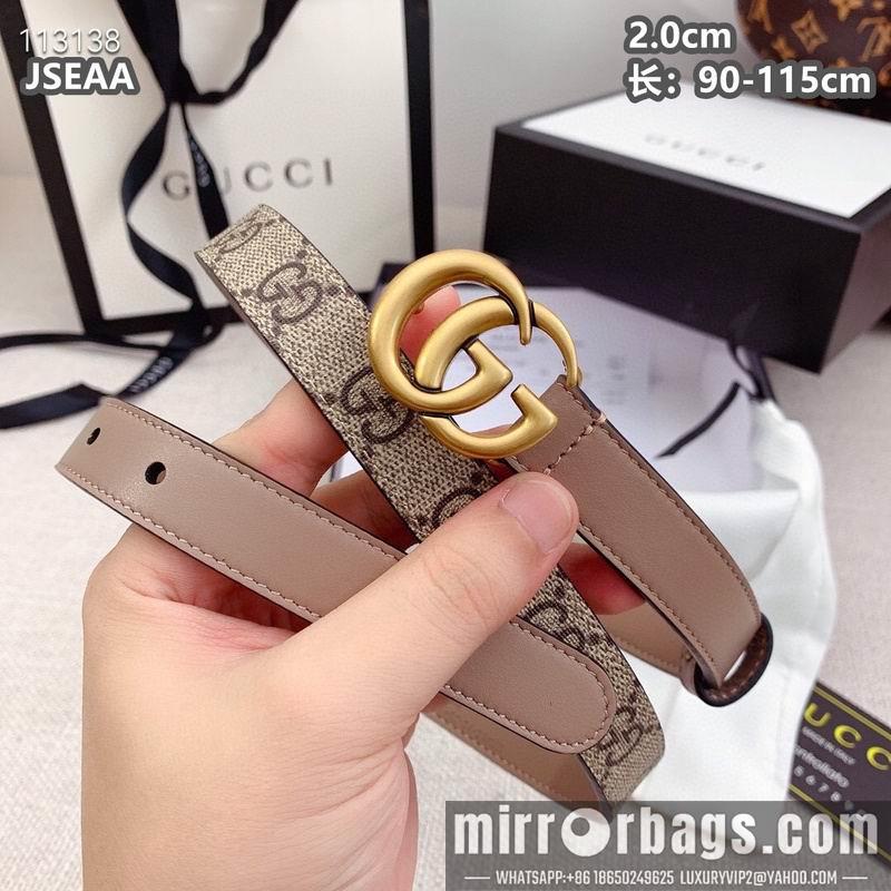 Replica Gucci belt 20mmX90-115cm 8L15