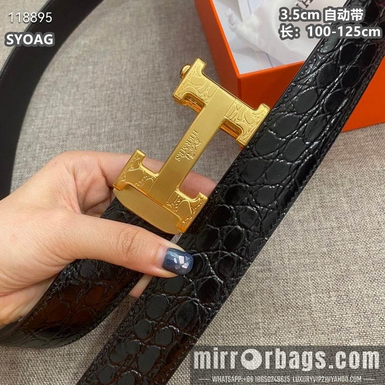 Replica Hermes belt自动带 35mmX100-125cm 8L010802