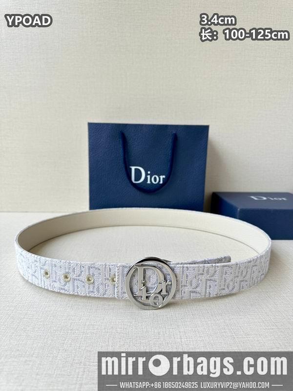 Replica Dior belt 34mmX100-125cm 8L08