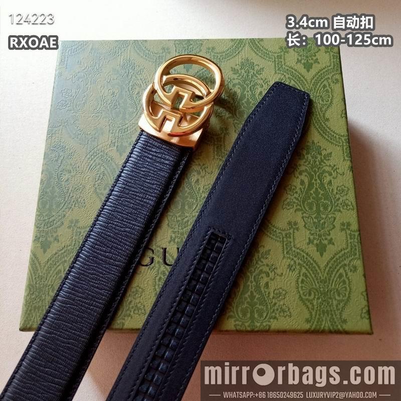 Replica Gucci belt 34mmX100-125cm 8L22
