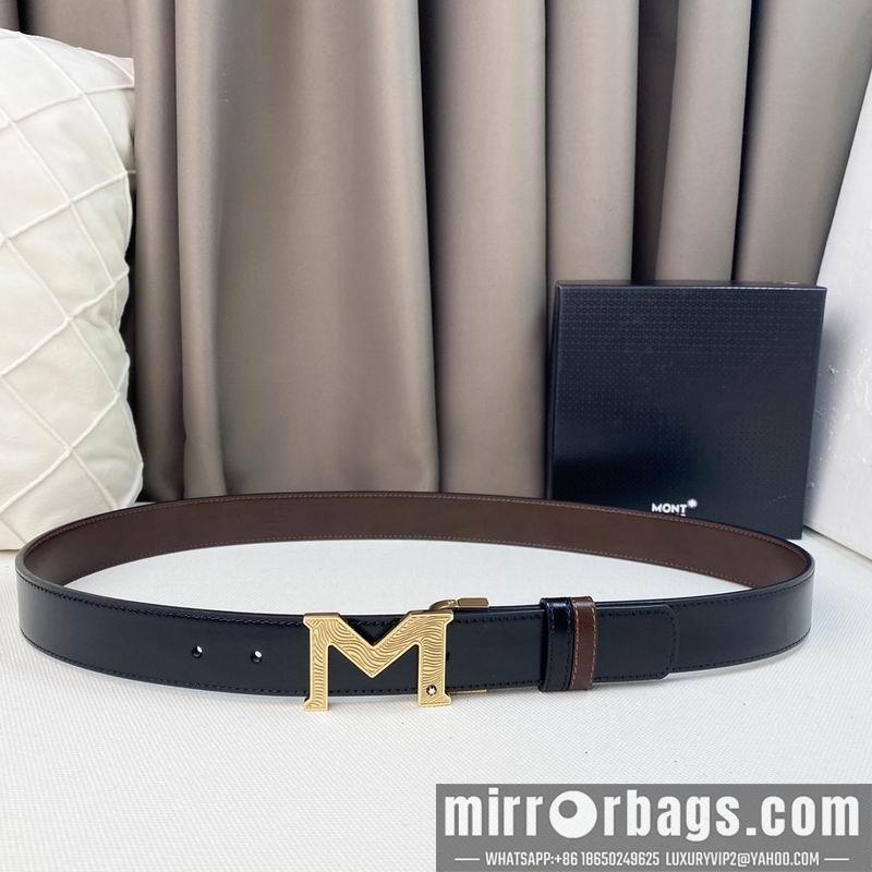 Replica Montblanc belt 35mmX95-125cm 7D06