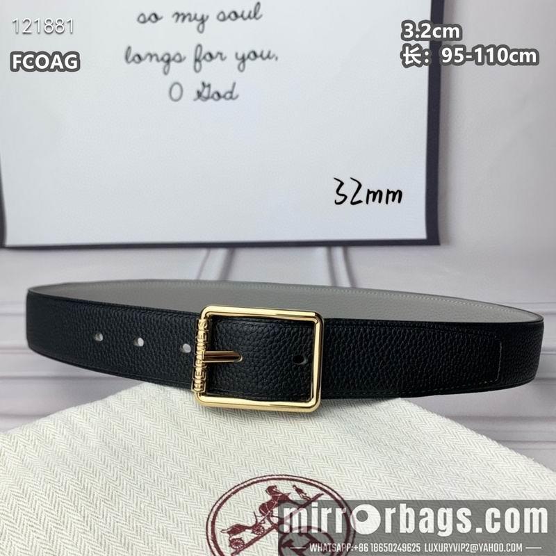 Replica Hermes belt 32mmX95-110cm 8L26