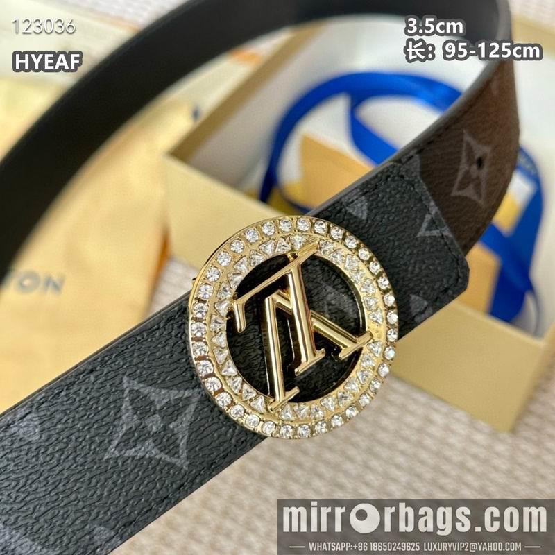 Replica LV belt 35mmX95-125cm 8L18