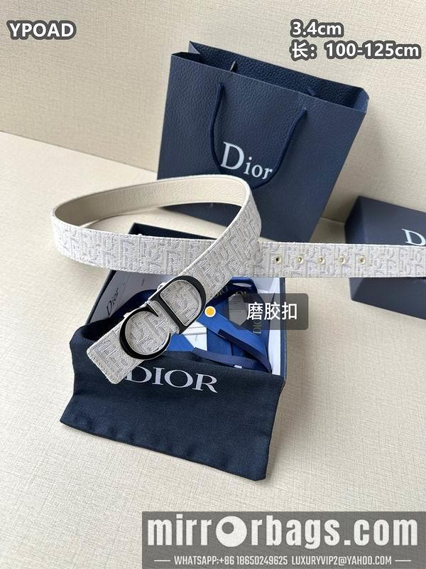 Replica Dior belt 34mmX100-125cm 8L09