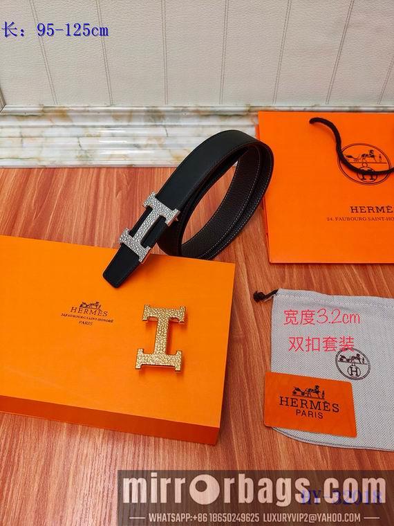 Replica Hermes Belt 32mm 双扣95-125cm 8L01