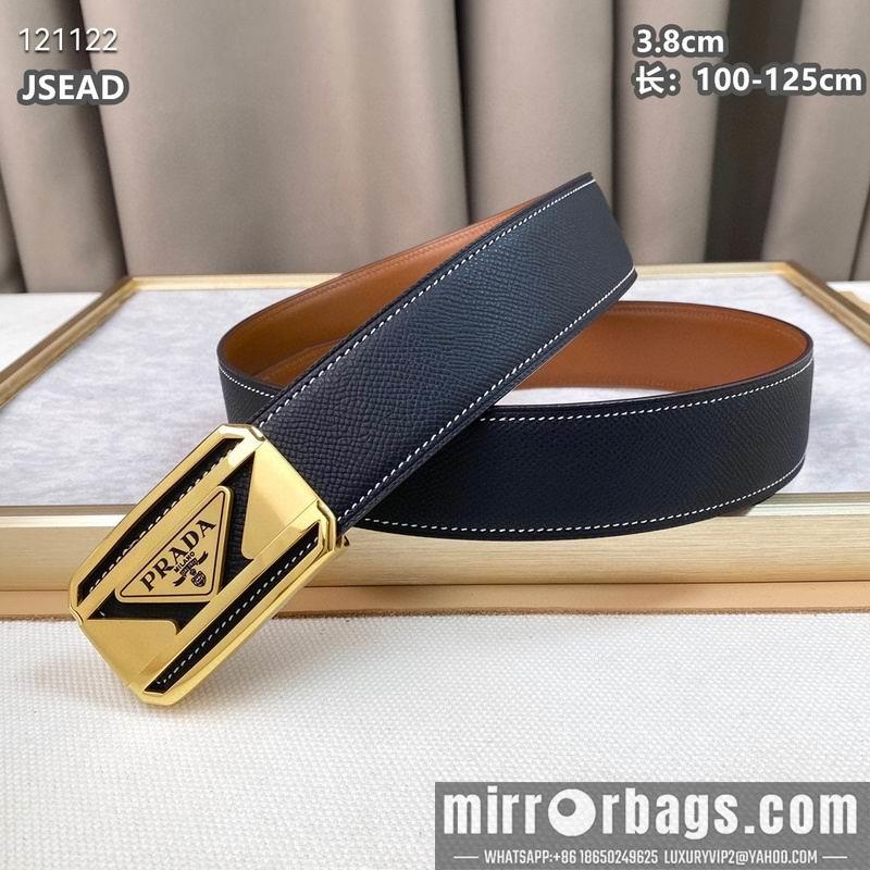 Replica Prada belt 38mmX100-125cm 8L07