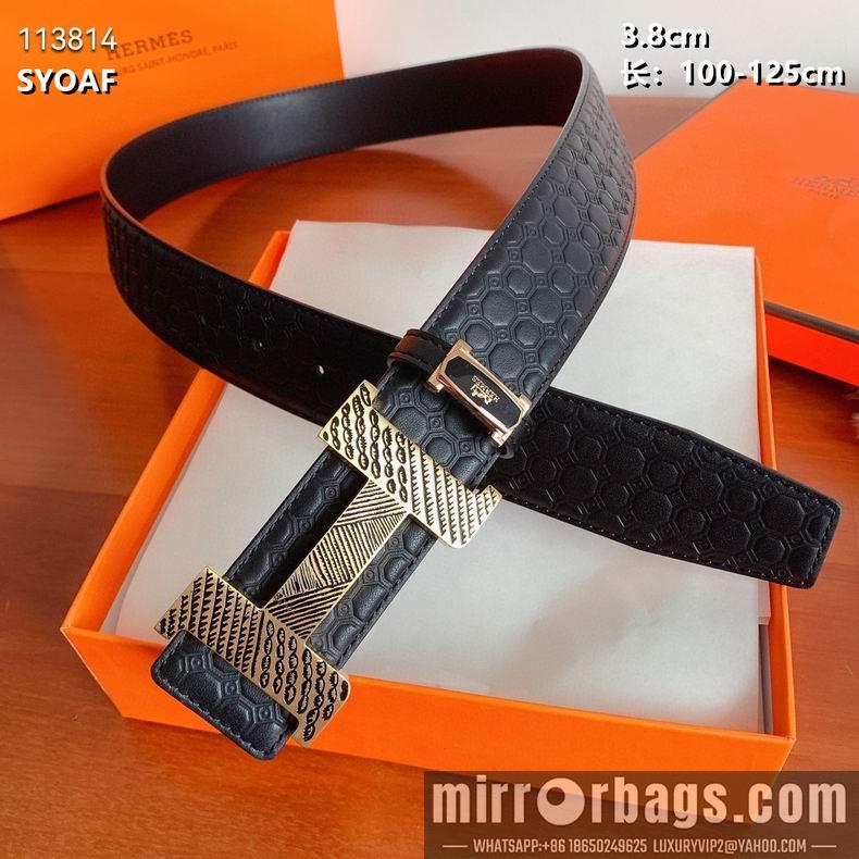 Replica Hermes belt 38mmX100-125cm 8L082510