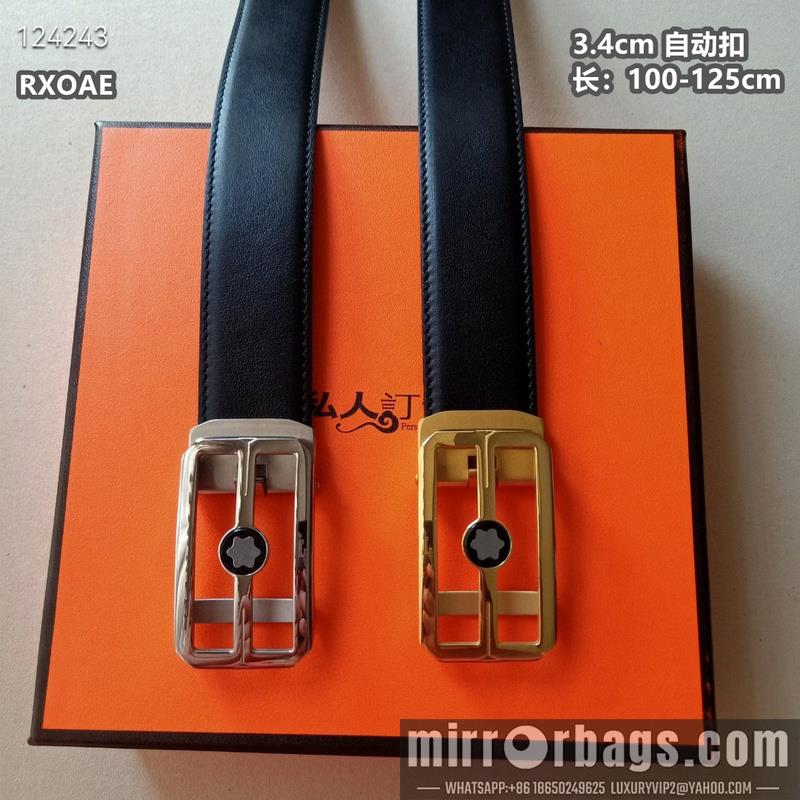 Replica Montlanc belt 34mmX100-125cm 8L08