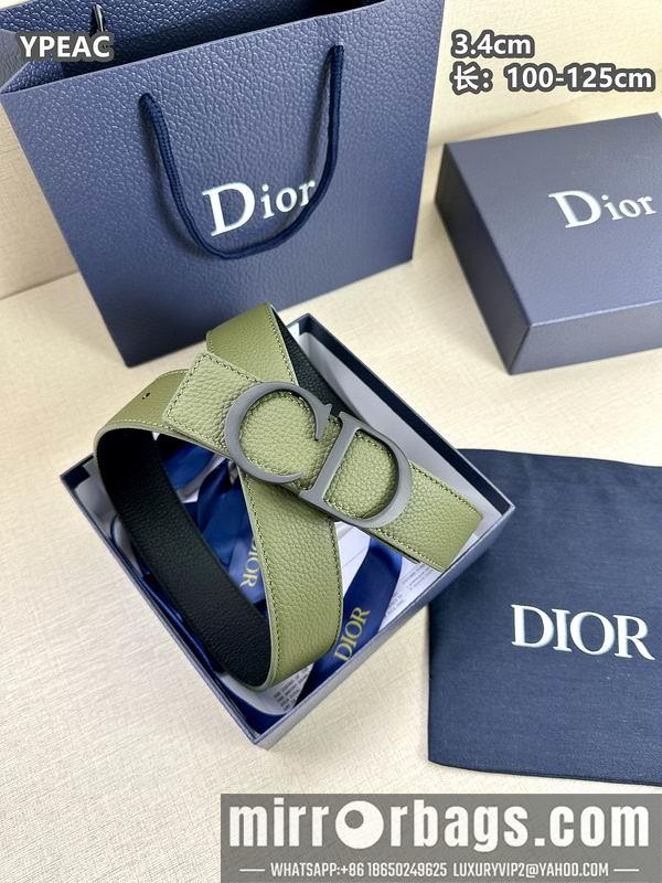 Replica Dior belt 34mmX100-125cm 8L07