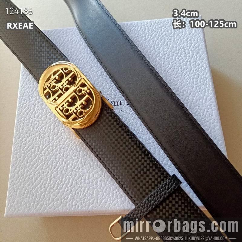 Replica Dior belt 34mmX100-125cm 8L02