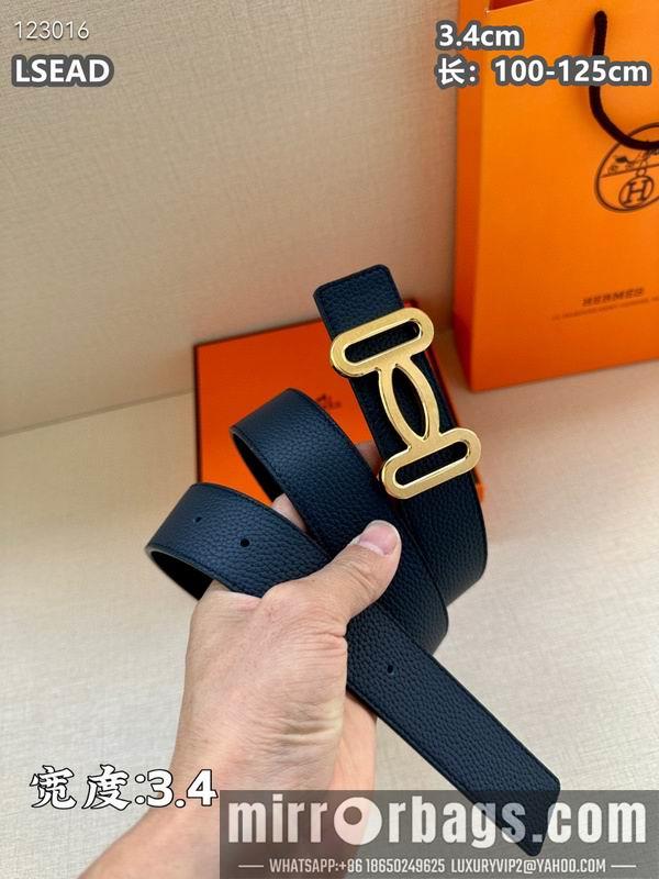 Replica Hermes belt 34mmX100-125cm 8L07