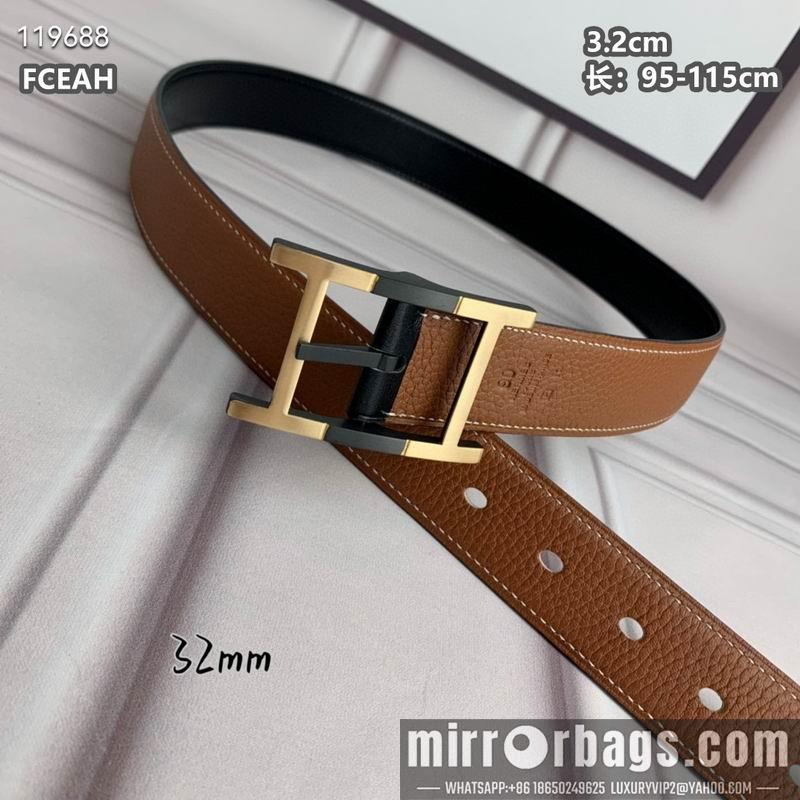 Replica Hermes belt 32mmX95-125cm 8L040803