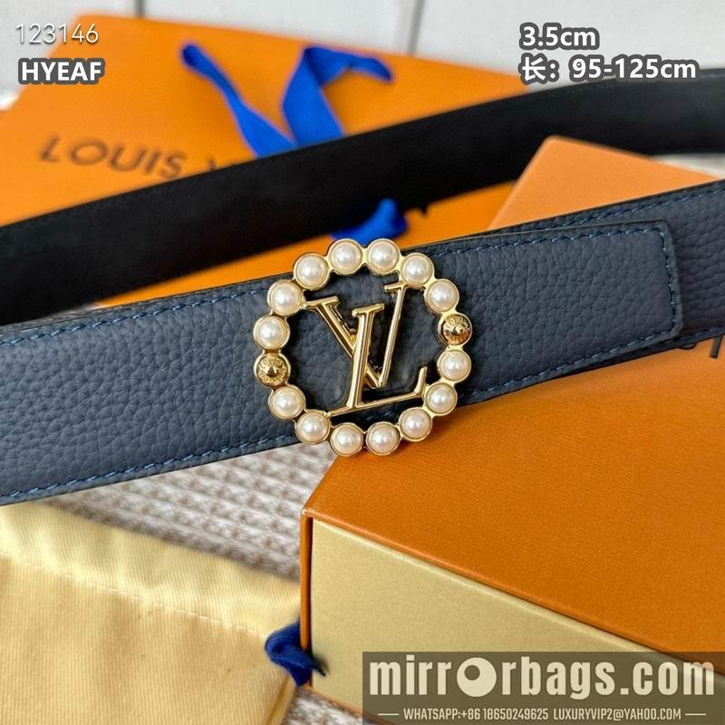 Replica LV belt 35mmX95-125cm 8L16