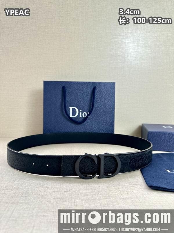 Replica Dior belt 34mmX100-125cm 8L07