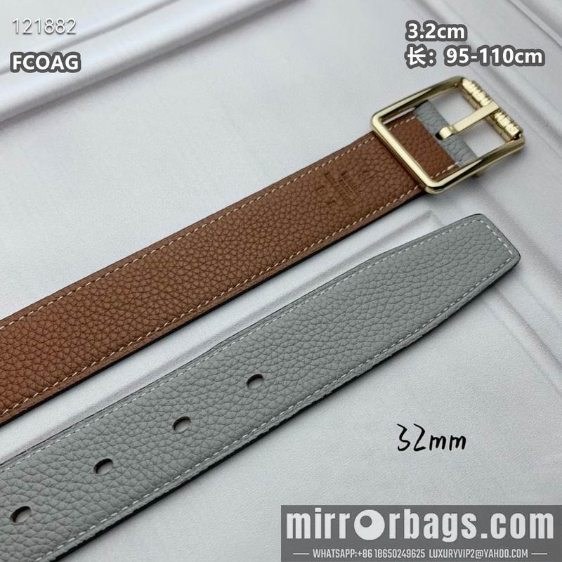 Replica Hermes belt 32mmX95-110cm 8L26