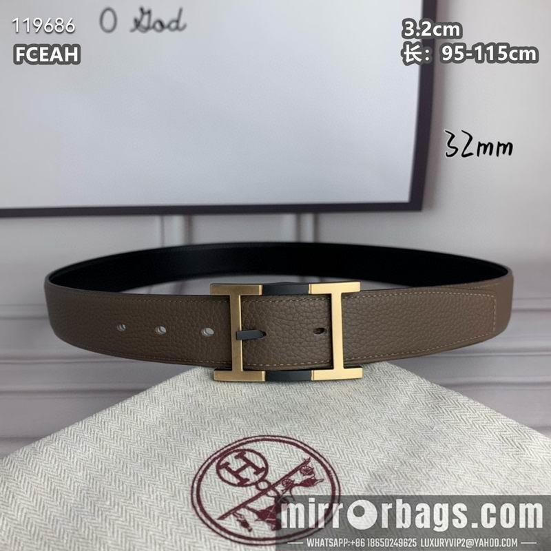 Replica Hermes belt 32mmX95-125cm 8L040803