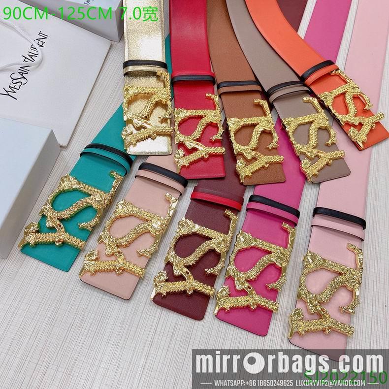 Replica YSL Belt 70mmX90-125cm 7D04