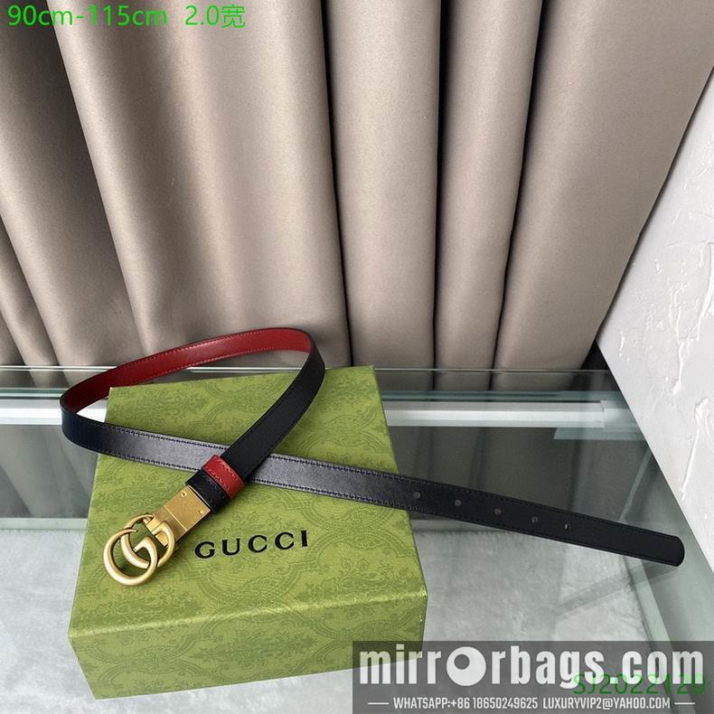 Replica Gucci Belt 20mmX90-115cm 7D01