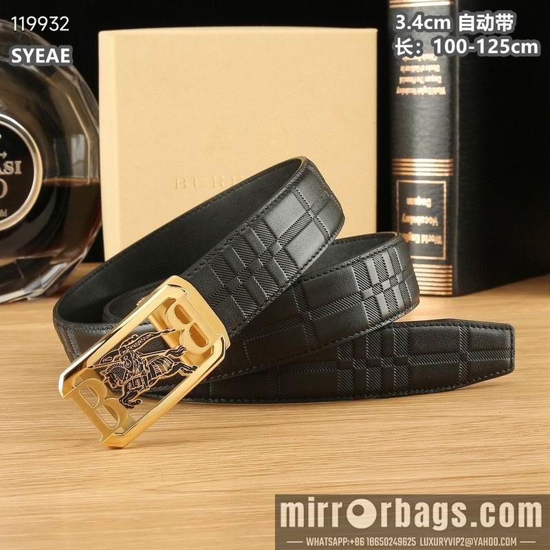 Replica Burberry belt 34mmX100-125cm 8L06