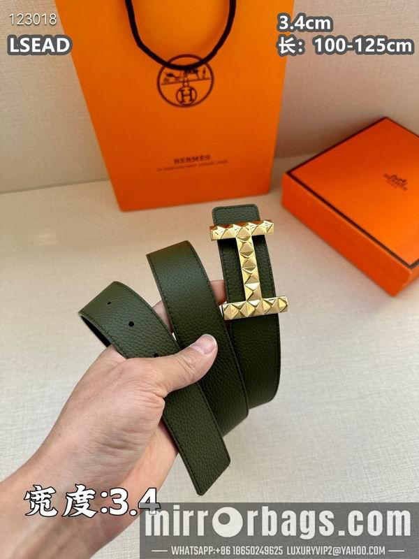 Replica Hermes belt 34mmX100-125cm 8L06