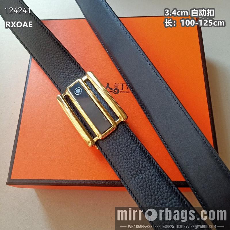 Replica Montlanc belt 34mmX100-125cm 8L09