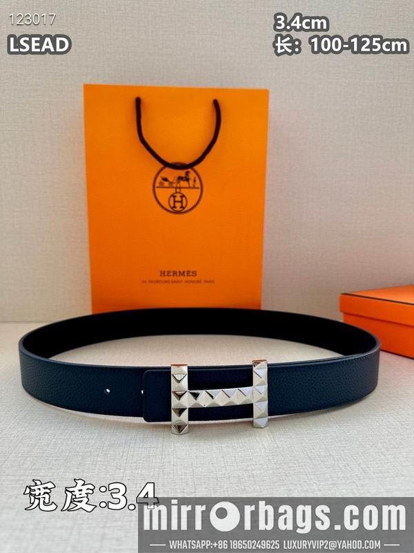 Replica Hermes belt 34mmX100-125cm 8L06
