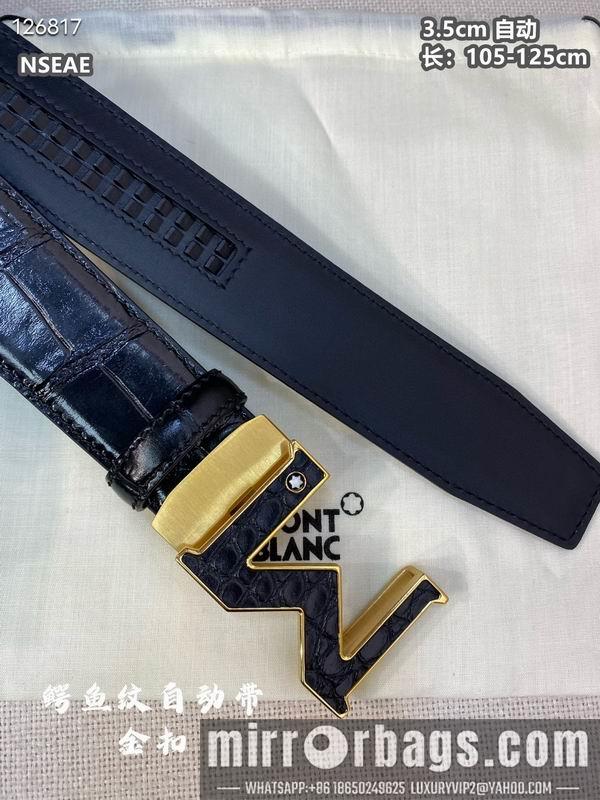 Replica Montlanc belt 35mmX105-125cm 8L62