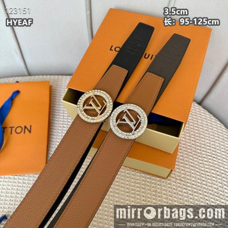Replica LV belt 35mmX95-125cm 8L16