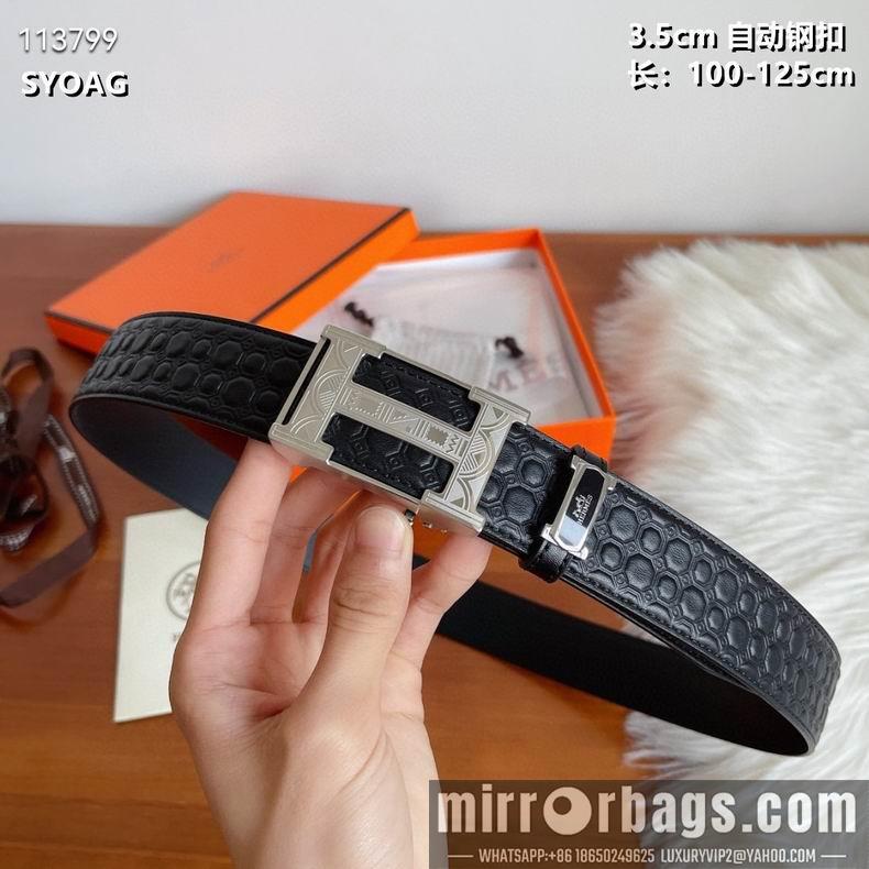 Replica Hermes belt 自动钢扣35mmX100-125cm 8L082501