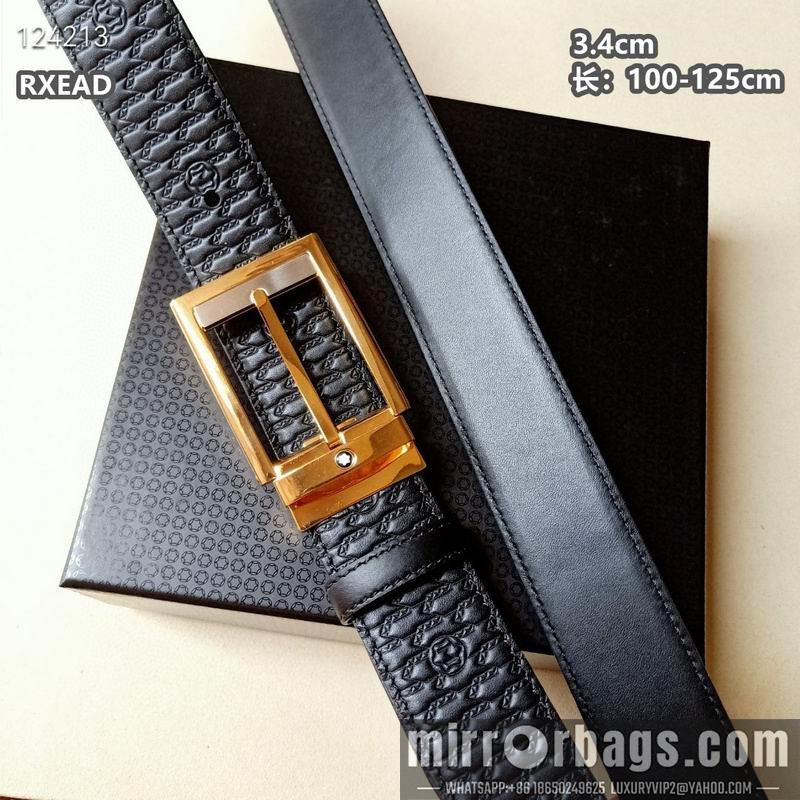 Replica Montblanc belt 34mmX100-125cm 8L06