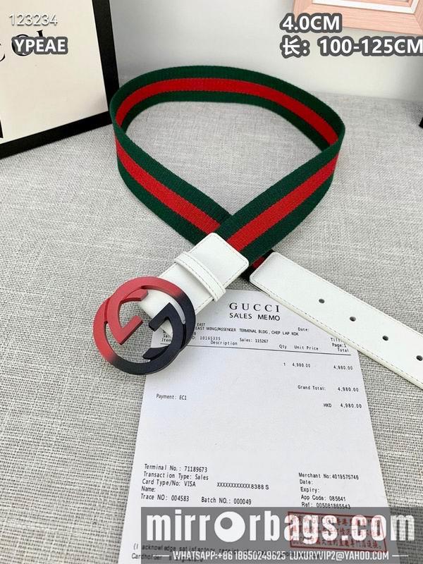 Replica Gucci belt 40mmX100-125cm 8L135