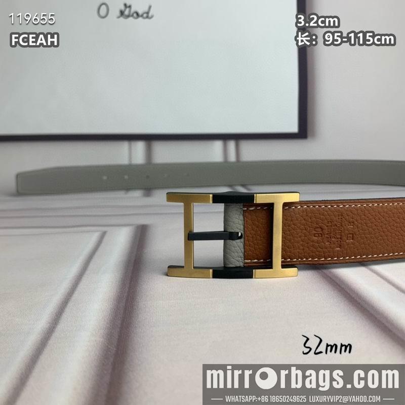 Replica Hermes belt 32mmX95-125cm 8L040803