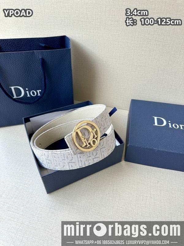 Replica Dior belt 34mmX100-125cm 8L08