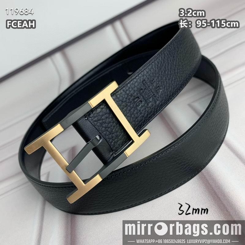 Replica Hermes belt 32mmX95-125cm 8L040803