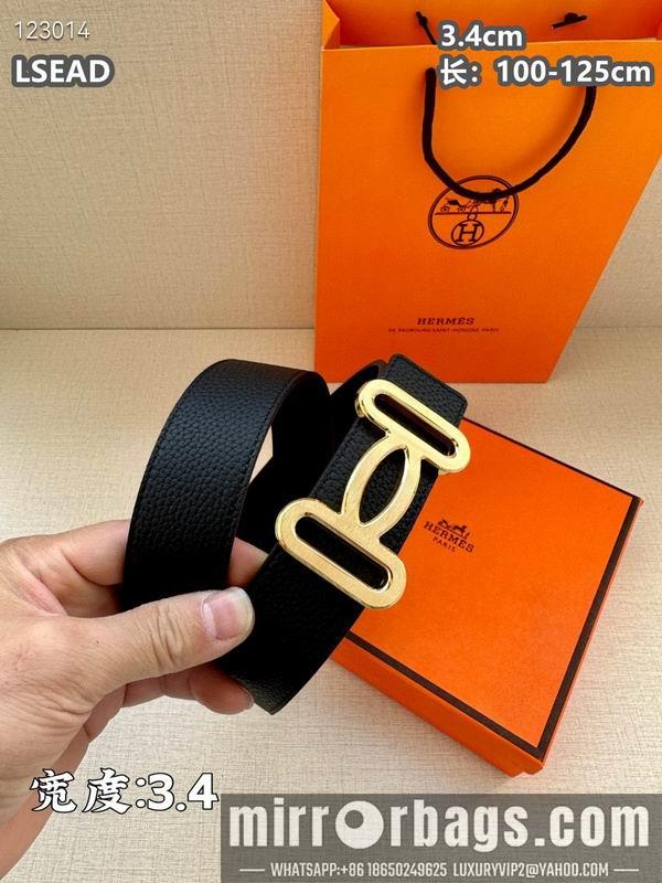 Replica Hermes belt 34mmX100-125cm 8L07