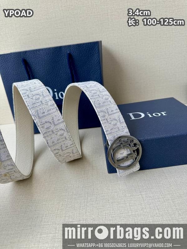 Replica Dior belt 34mmX100-125cm 8L08