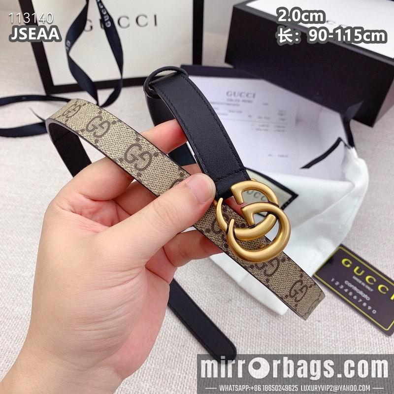 Replica Gucci belt 20mmX90-115cm 8L15