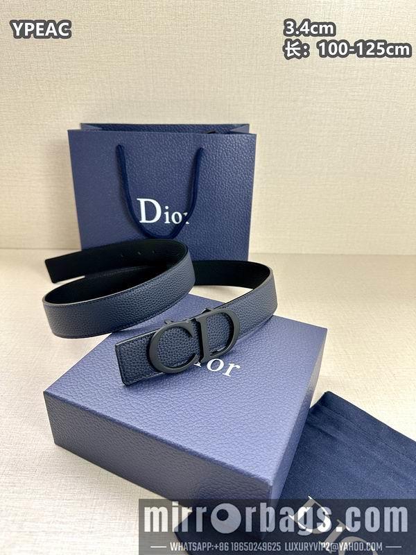 Replica Dior belt 34mmX100-125cm 8L07