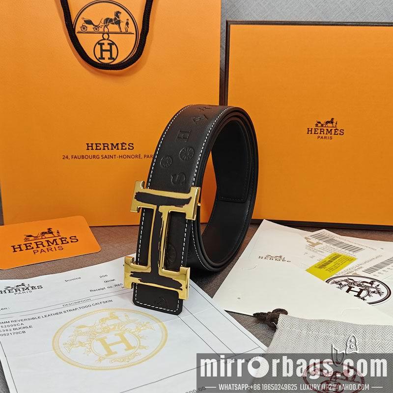 Replica Hermes belt 38mmX90-125cm lb04