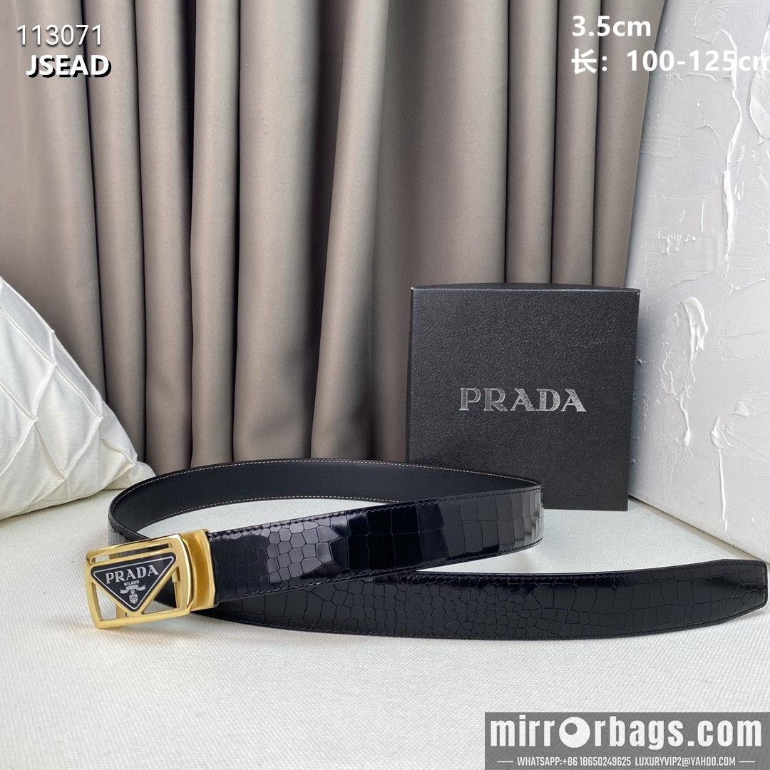 Replica Prada belt 35mmX100-125cm 8L03