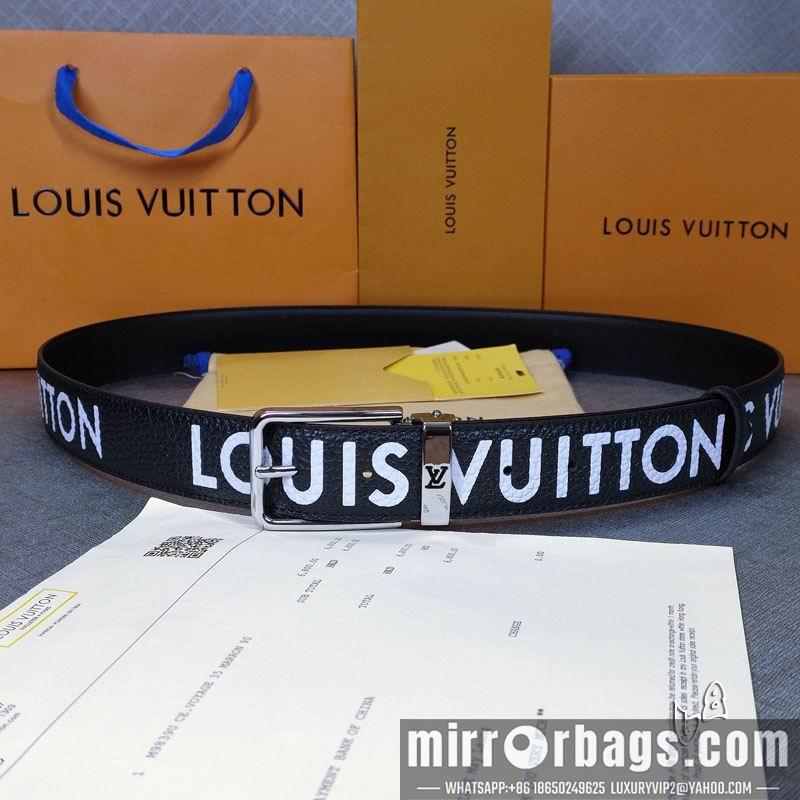 Replica LV belt 35mmX90-125cm lb01