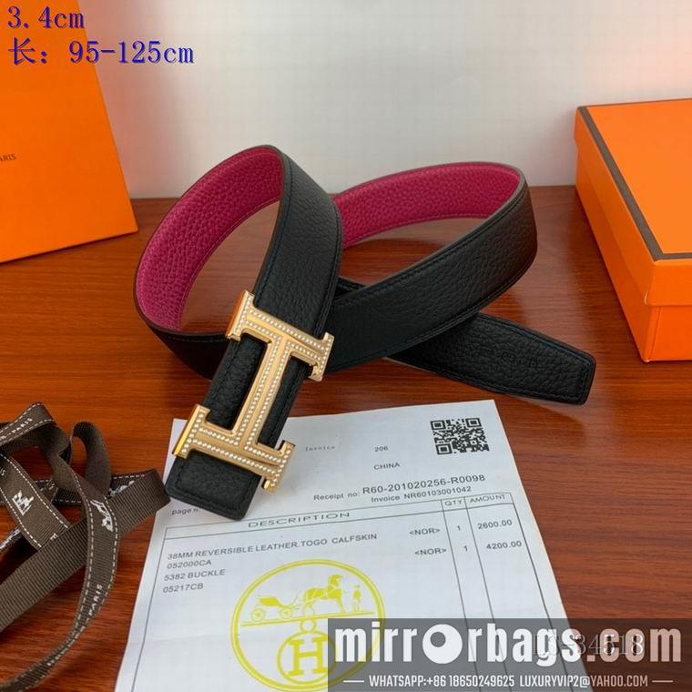 Replica Hermes Belt 34mm 95-125cm 8L02